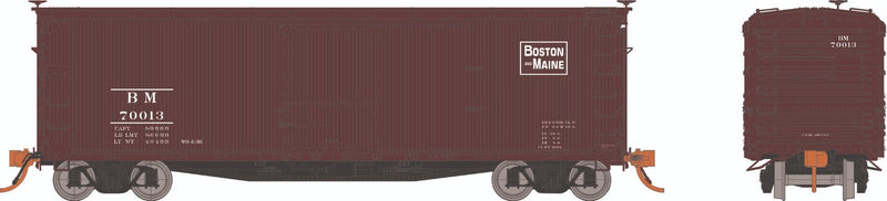 Rapido HO 130117 USRA Double-Sheathed Boxcar Set, Boston & Maine