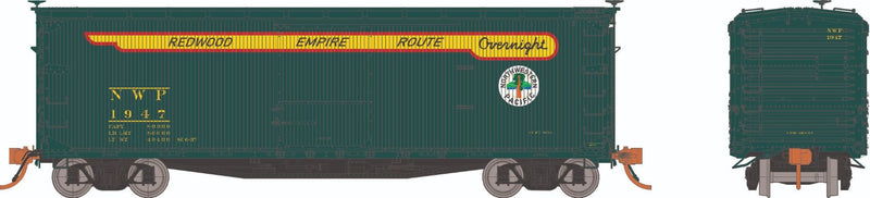 Rapido HO 130124 USRA Double-Sheathed Boxcar Set, Northwestern Pacific (Express) (6-Pack)