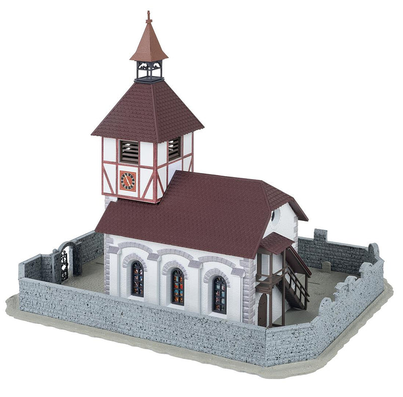 PREORDER Faller HO 130679 Village Church with Churchyard Kit | 55