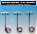 Rock Island Hobby N 013104 Street Lights with Two Short Straight Arms (3)