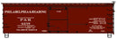 Accurail HO 1315 36' Double Sheath Wood Boxcar Kit, Philadelphia & Reading