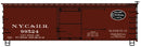 PREORDER Accurail HO 1317 36' Double Sheath Wood Boxcar, New York Central & Hudson River