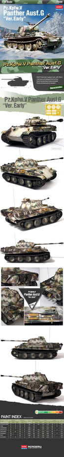 Academy Models 13529 Pz.Kpfw.V Panther Ausf.G "Ver. Early" 1:35