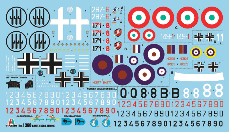 Italeri 1360 - SCALE 1 : 72 CANT Z 506 AIRONE