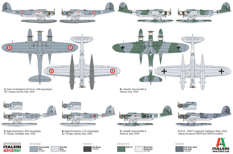 Italeri 1360 - SCALE 1 : 72 CANT Z 506 AIRONE