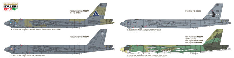 Italeri 1378 - SCALE 1 : 72 B-52G STRATOFORTRESS