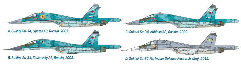 Italeri 1379 - SCALE 1 : 72 SUKHOI SU-34/SU-32 FN