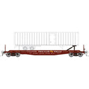 Rapido HO 138018A Class F30D 50' TOFC Flatcar with Random Trailer, Trailer-Train TTX