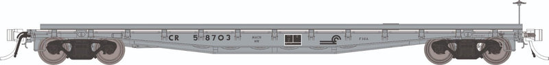PREORDER Rapido HO 138108 F30A 50' Flat Car MOW with Deck Rails Set, Conrail MOW