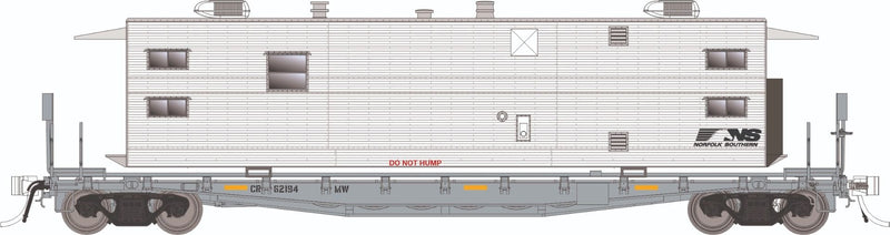 PREORDER Rapido HO 138110 F30A 50' Flat Car with Camp Van Set, Norfolk Southern MOW