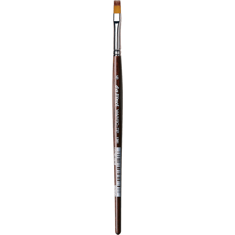 Da Vinci VARIO Series 1381, TIP flat, mixture of NOVA and TOP-ACRYL fibres in different lengths, Size:6