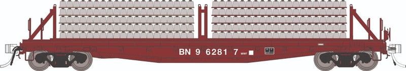 PREORDER Rapido HO 138303A F30D 50' Tie Car, Burlington Northern MOW