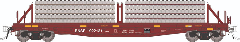PREORDER Rapido HO 138304 F30D 50' Tie Car Set, Burlington Northern Santa Fe MOW