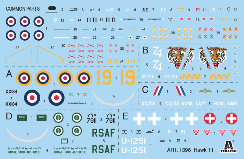 Italeri 1396 - SCALE 1 : 72 HAWK T1