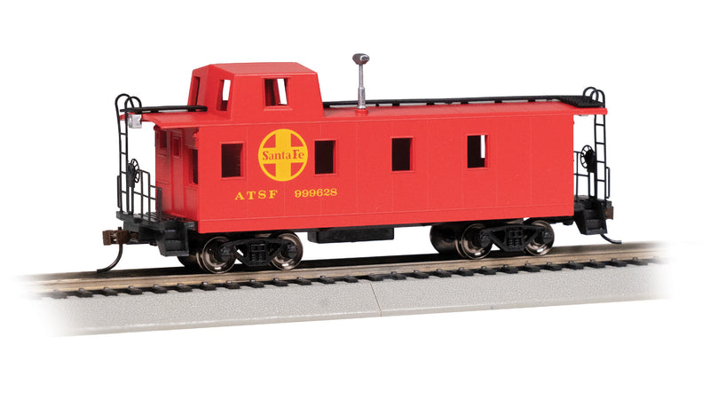 Bachmann 14008 Slanted Offset-Cupola Caboose - Ready to Run -- Santa Fe (red, yellow), HO