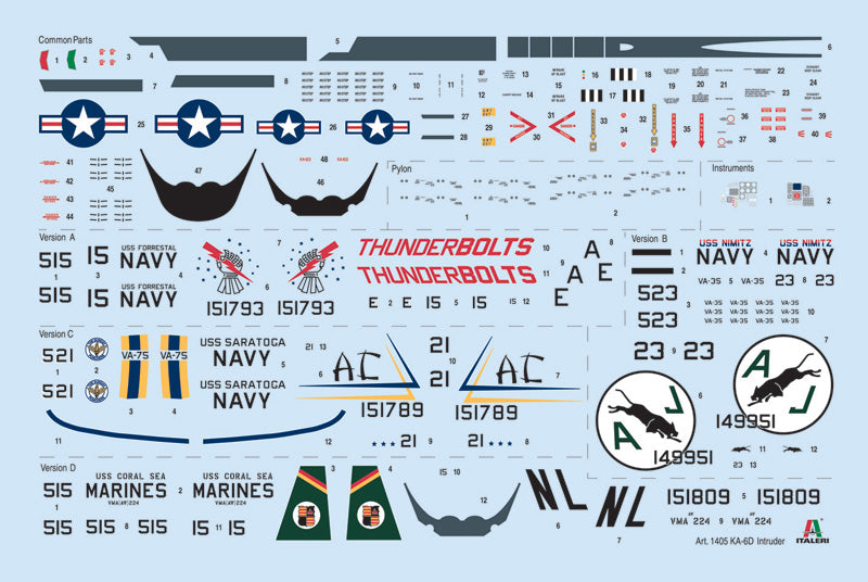 Italeri 1405 - SCALE 1 : 72 KA-6D INTRUDER