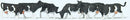 Preiser N 79228 Black & White Cows (6)