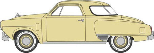 Oxford Diecast HO 87SC50001 1950 Studebaker Champion Starlight Coupe, Tulip Cream