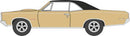 Oxford Diecast HO 87PG66003 1966 Pontiac GTO, Martinique Bronze, Black