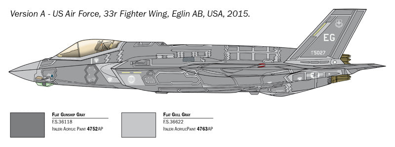 Italeri 1409 - SCALE 1 : 72 F-35 A LIGHTNING II CTOL version