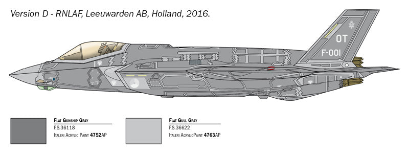 Italeri 1409 - SCALE 1 : 72 F-35 A LIGHTNING II CTOL version