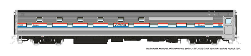 Rapido HO 141007 Budd Slumbercoach, Amtrak (Phase 3)