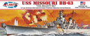 Atlantis Models 3000 USS Missouri BB-63 The Mighty Mo 16 inch