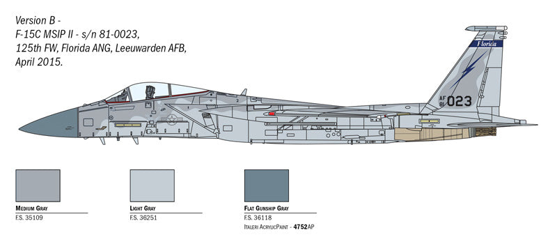 Italeri 1415 - SCALE 1 : 72 F-15C EAGLE