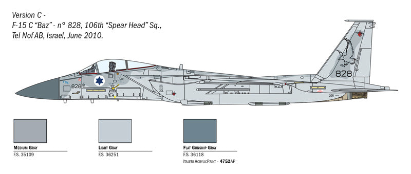 Italeri 1415 - SCALE 1 : 72 F-15C EAGLE