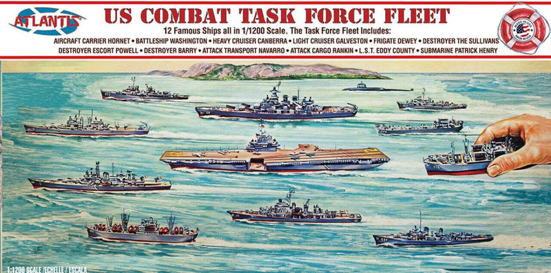 Atlantis Models 6300 US Navy Task Force Set 12 Different Ships