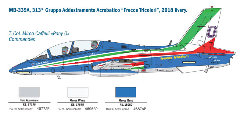 Italeri 1418 - SCALE 1 : 72 MB-339A P.A.N. 2018 Livery