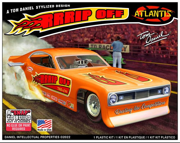 Atlantis Model 8277 Snap Tom Daniel RRRRip Off Funny Car