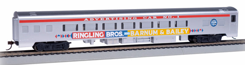 Bachmann HO 14215 Smoothside Coach, Ringling Bros. and Barnum & Bailey Advertising Car