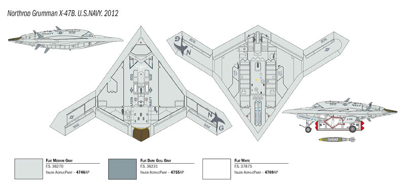 Italeri 1421 - SCALE 1 : 72 X-47B