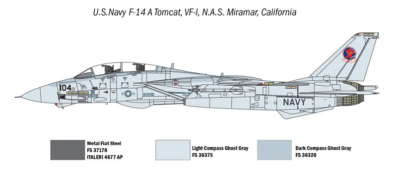 Italeri 1422 - SCALE 1 : 72 "Top Gun" F-14A vs A-4F