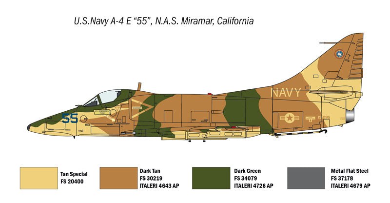 Italeri 1422 - SCALE 1 : 72 "Top Gun" F-14A vs A-4F