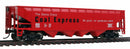 Walthers Trainline HO 931-1439 Offset 4-Bay Open Hopper, Santa Claus Coal Express