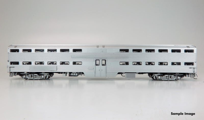 PREORDER Rapido 145099 HO Budd Gallery Bi-Level Commuter Coach - Ready to Run -- Painted, Unlettered (stainless)