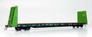 Rapido 147006 HO Marine Industries Bulkhead Flatcar: BCIT - Dark Green Int'l Scheme: 6-Pack