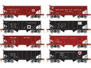 Rapido 148014 Class GLa 2-Bay Hopper 6-Pack - Ready to Run - Berwind NRBX (1930s-1960s, black, white, Dot Markings), HO