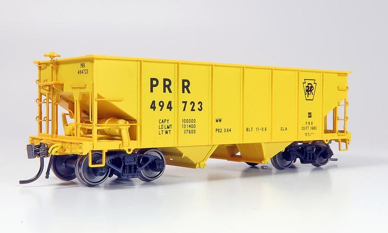 Rapido 148012A 	Class GLa 2-Bay Hopper - Ready to Run -- Pennsylvania Railroad (MOW yellow), HO