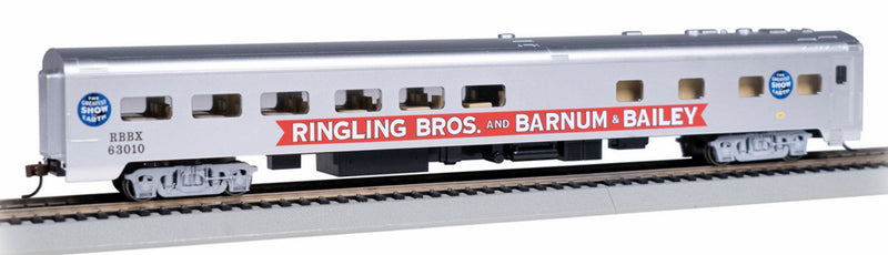 Bachmann HO 14808 Smoothside Dining "Pie" Car, Ringling Bros. and Barnum & Bailey (Blue Unit)