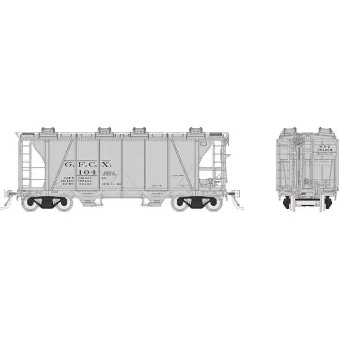 PREORDER Rapido HO 149005 Enterprise 2-Bay Covered Hopper, GFCX Set