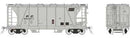 Rapido 149006A HO Enterprise 2-Bay Covered Hopper - Ready to Run -- Penn Central (gray, black, Small Logo)