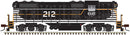 Atlas HO 10003965 EMD GP7, ESU Sound and DCC, Classic Gold, Chicago & Eastern Illinois 212 (black, white, orange)