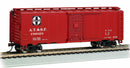 Bachmann HO 15016 40' Steam Era Box Car, Atchison Topeka and Santa Fe
