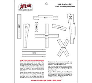 Atlas HO 361 Track Planning Template Kit