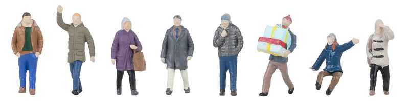 PREORDER Faller HO 151711 Winter Passers-By (8-Pack) | 30.83