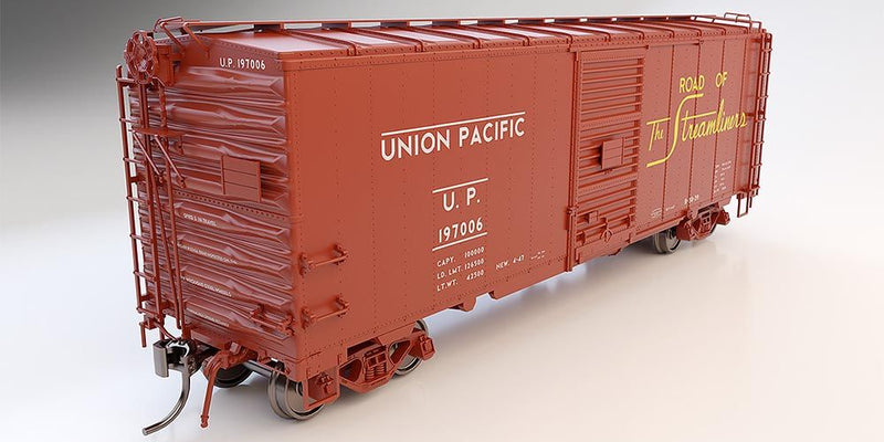 Rapido 154001 UP Class B-50-39 40' Boxcar 6-Pack - Ready to Run -- Union Pacific Set