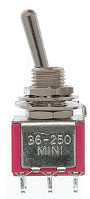 Miniatronics 3625008 Miniature Toggle Switches, DPDT 5Amp 120V (8-pack)